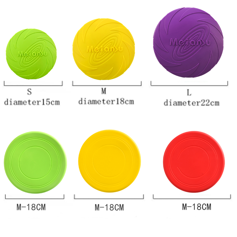 Silicone Flying Disc Toy, perfect for Interactive Training and Anti-Chew Playtime!