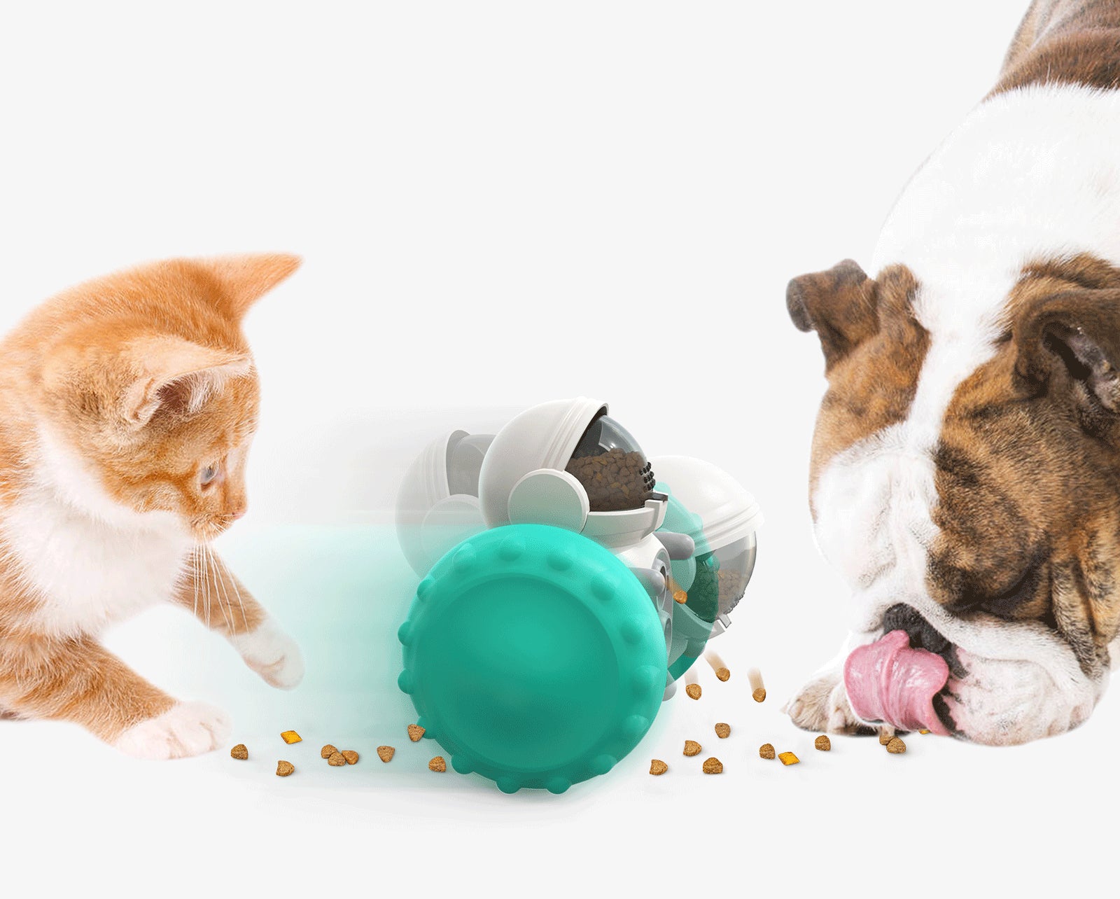 Slow Feeder and Treat Dispenser for Dog and Cat Training.