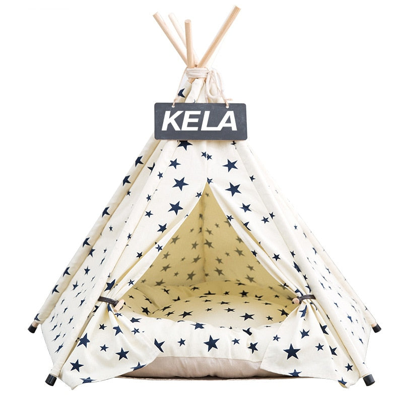 Dog bed：Give Your Pet the Perfect Getaway with Our Cozy Portable Pet Tent House - Available in 6 Trendy Colors for Indoor/Outdoor Adventures!
