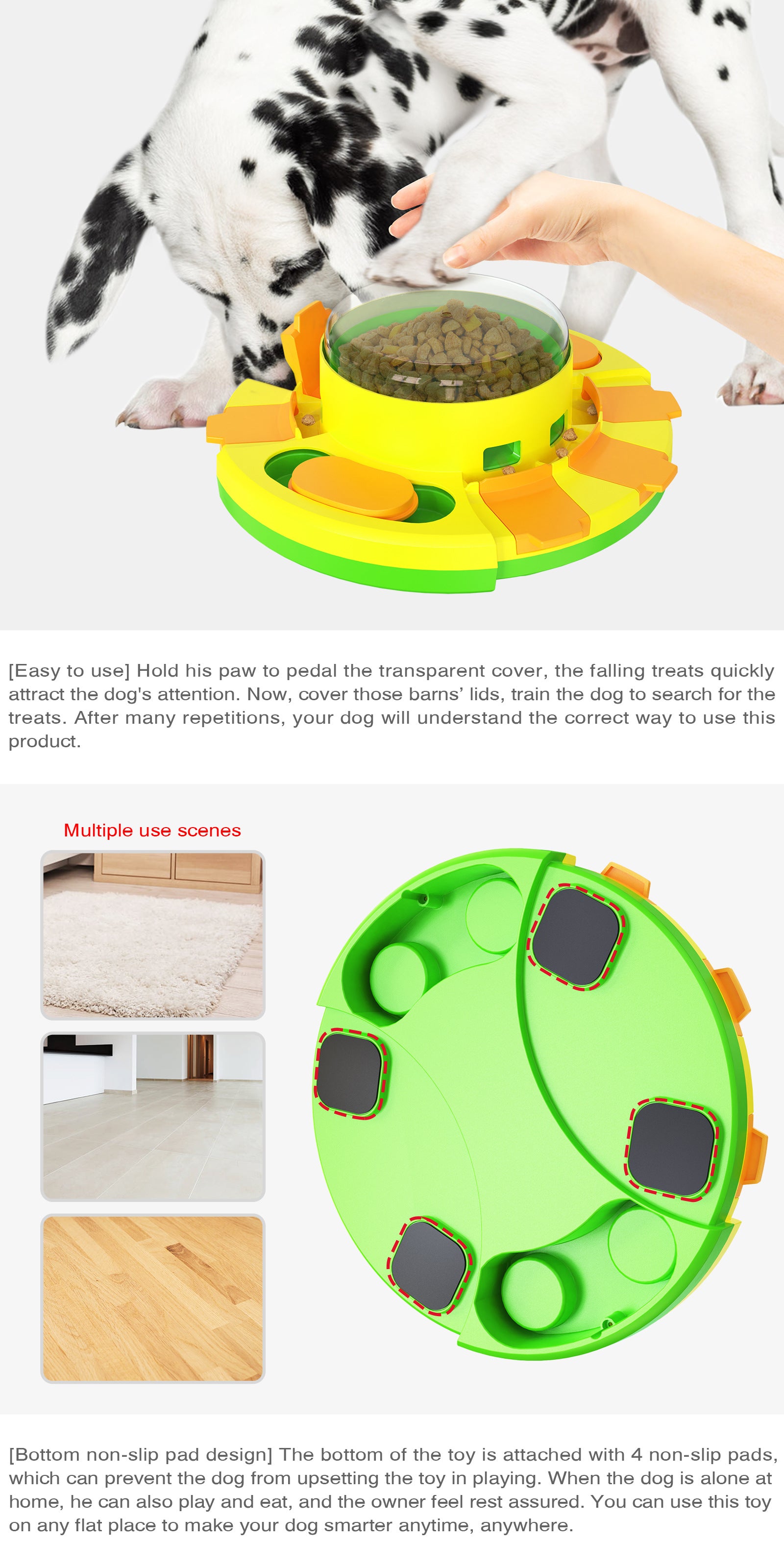 Entertaining Dog Puzzle Toy, The Smart Feeding Solution!