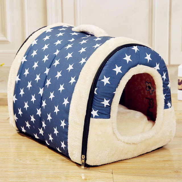 Dog Kennel Detachable Pet Bed Cat Kennel Dog Cage Dog Pad Autumn And Winter Pet Supplies