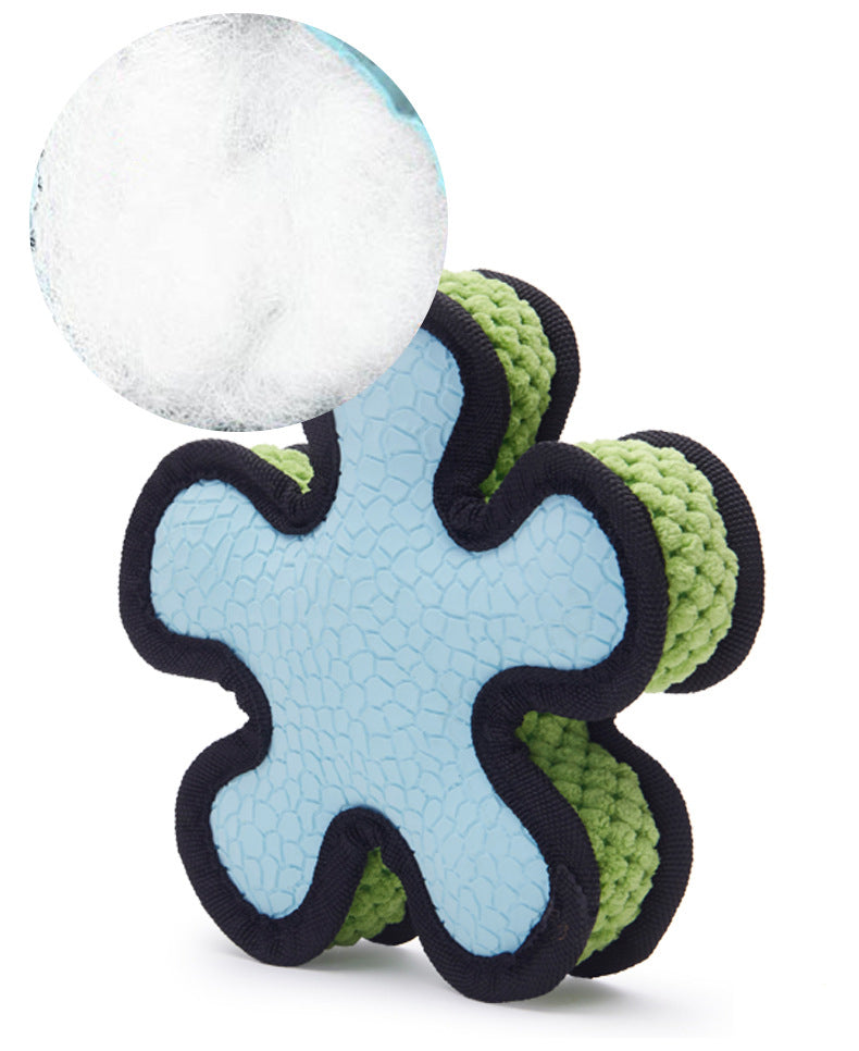 Dog Toys：Score Big with Our Latex Fleece Series Sound Rugby Pet Toys - Perfect for Interactive Play and Dental Health!