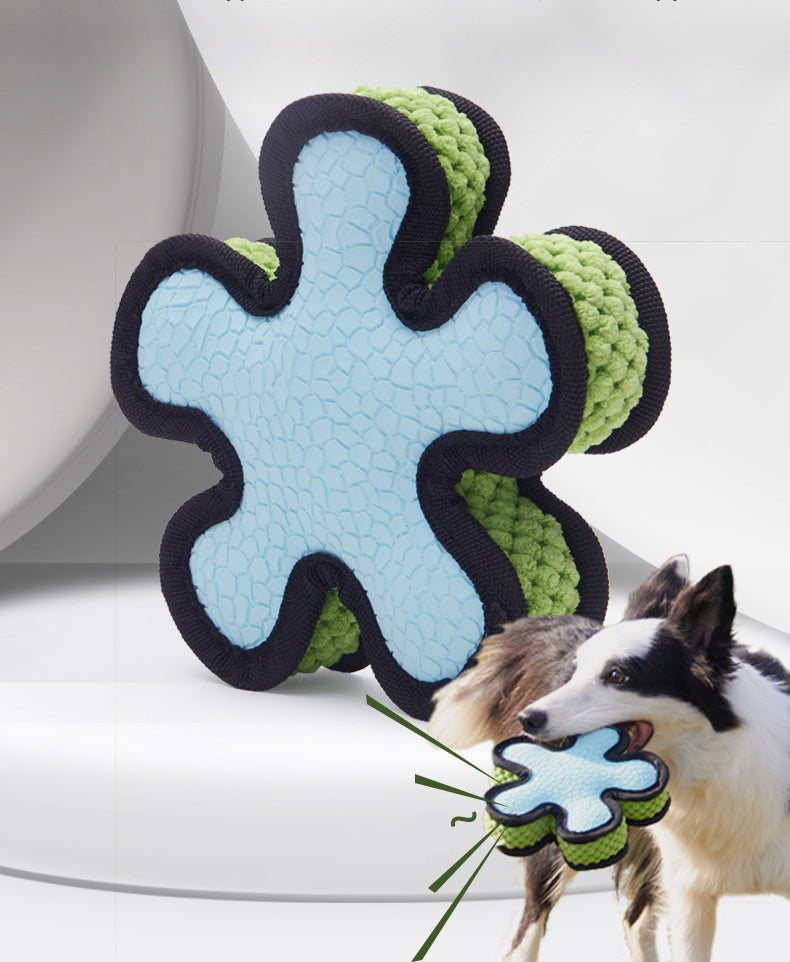 Dog Toys：Score Big with Our Latex Fleece Series Sound Rugby Pet Toys - Perfect for Interactive Play and Dental Health!