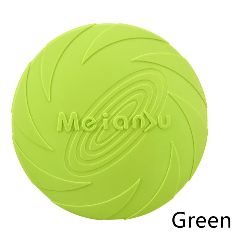 Silicone Flying Disc Toy, perfect for Interactive Training and Anti-Chew Playtime!