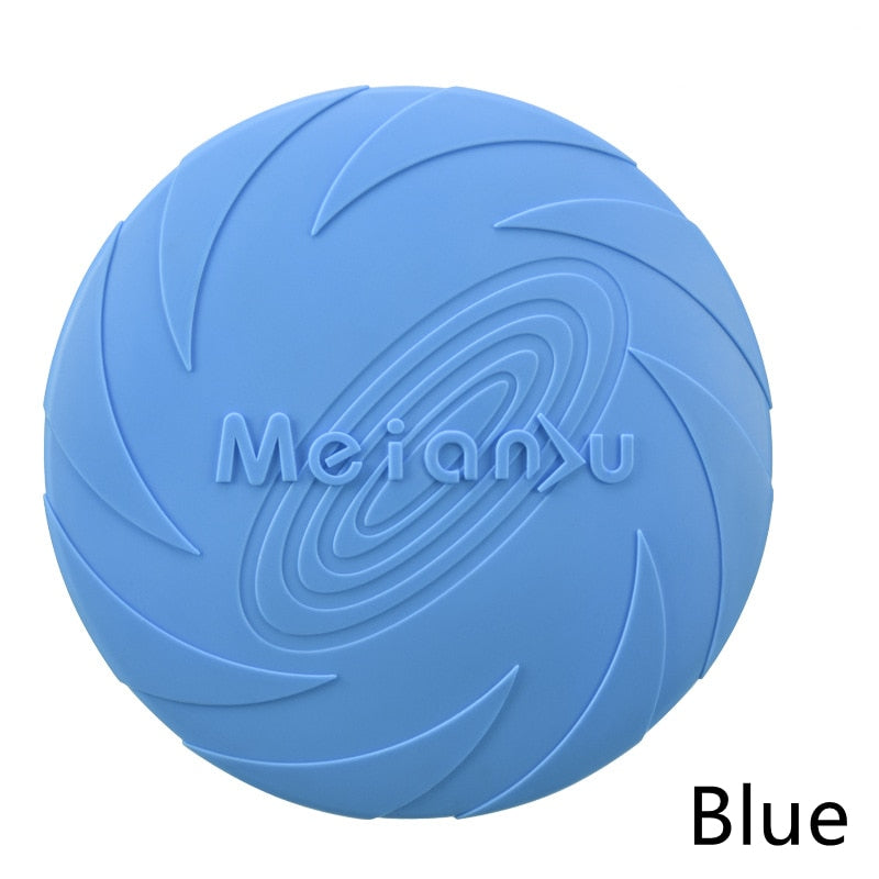 Silicone Flying Disc Toy, perfect for Interactive Training and Anti-Chew Playtime!